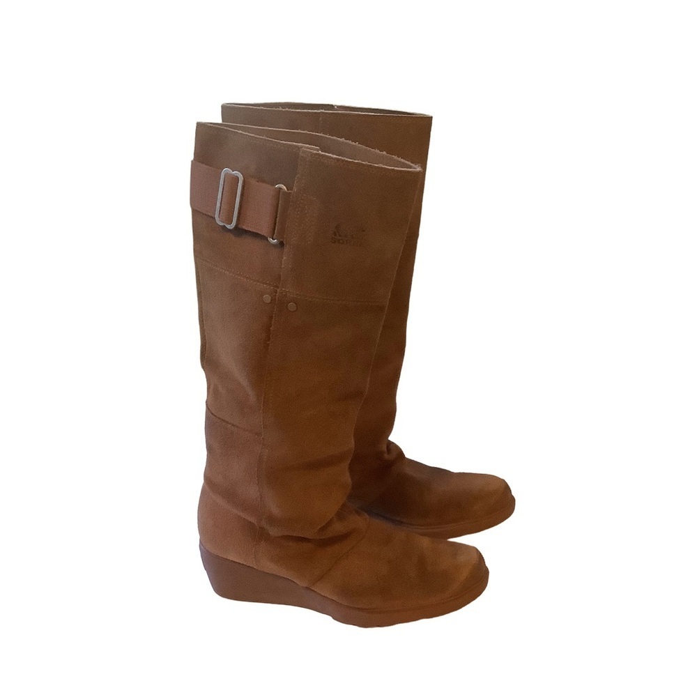 Sorel Tan Suede Knee-High Boots - Picture 3 of 8